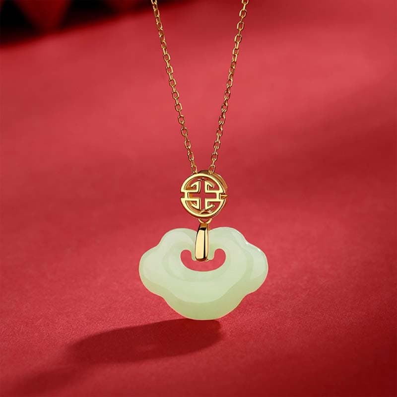 YINCHIE Ожерелья из бледно-зеленовато-белого нефрита женские