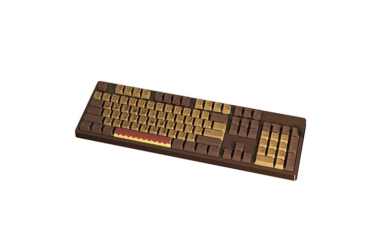 AJAZZ AK533 Chocolates Full Hot Swappable Blue And Pink Switches 104 Keys Mechanical Keyboard DIY Mechanical Keyboard