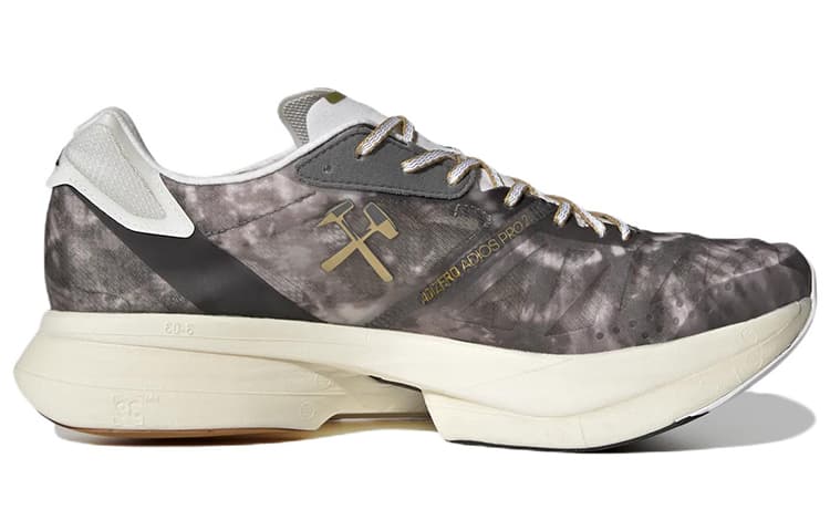Adidas Tinman Elite X Adidas Adizero Adios Pro 2, цвет «Серый золотой металлик»