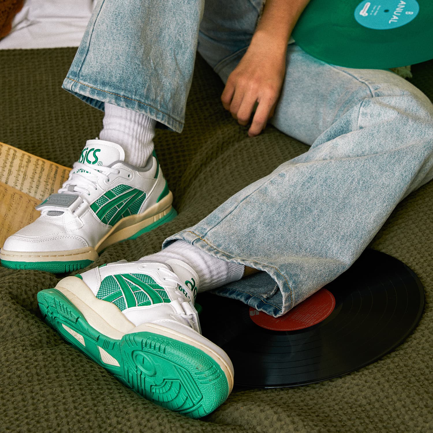 ASICS Gel Spotlyte Low V2 «Бело-зеленый»