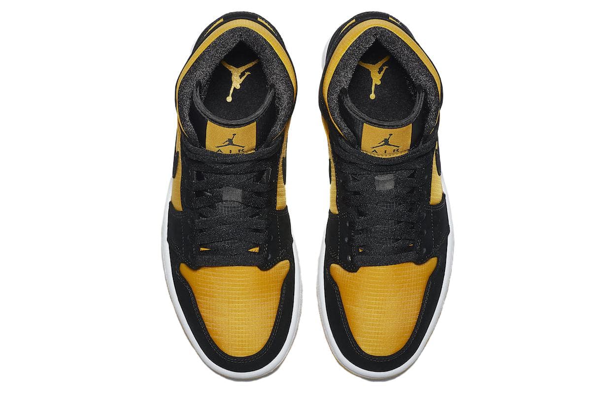 Jordan 1 Mid Черное Золото