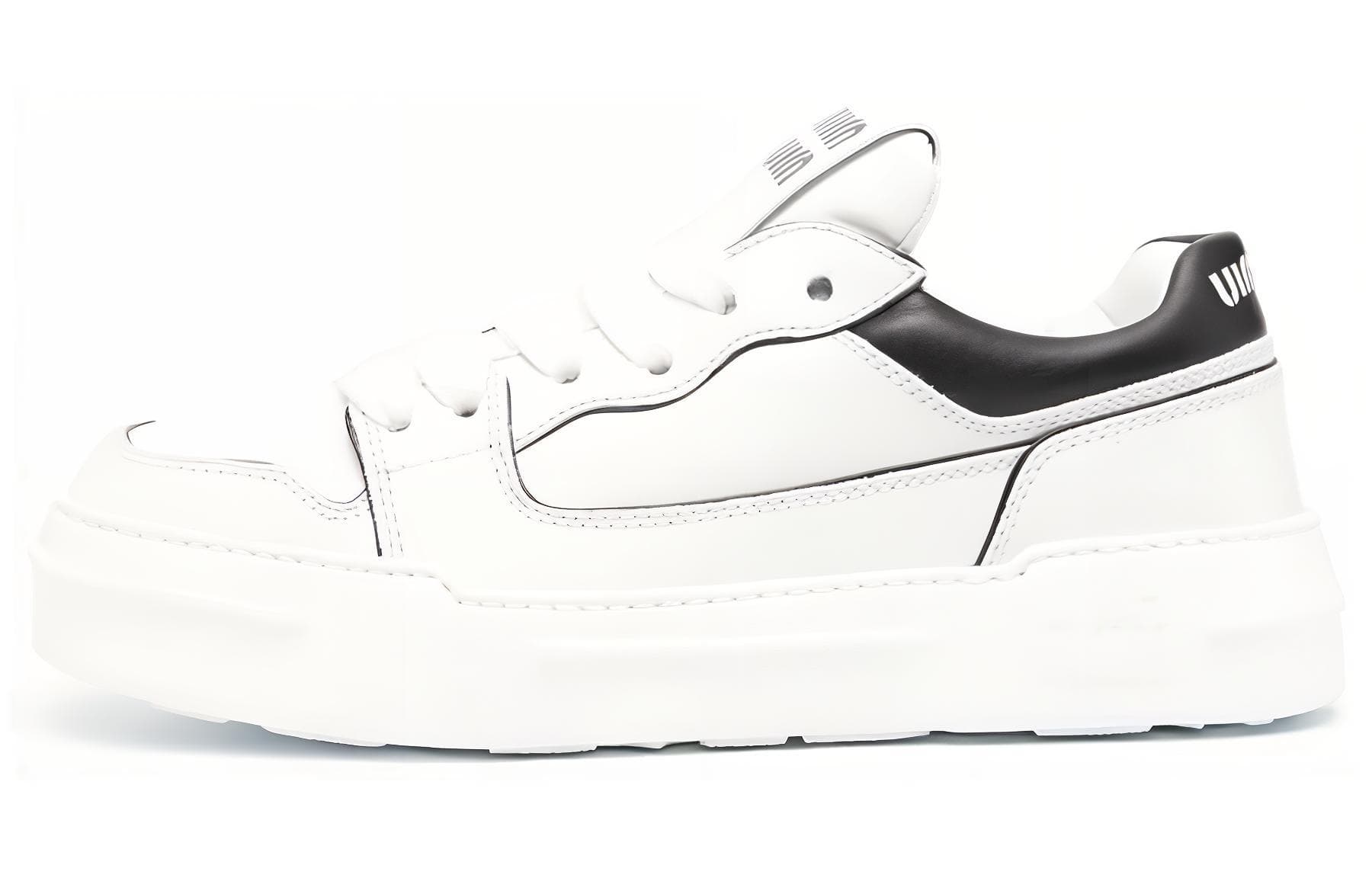 MIU MIU Low top Stylish Skateboarding Shoes Women's White Black