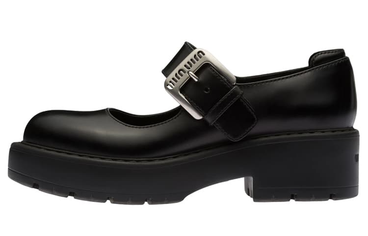 MIU MIU Chunky Buckle-fastening Loafers
