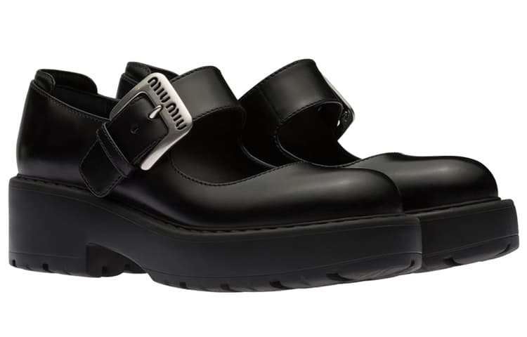 MIU MIU Массивные лоферы с пряжками