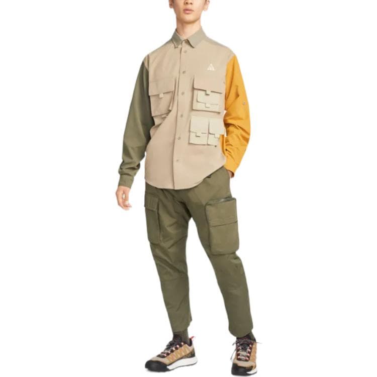 Мужские рубашки Nike ACG цвета кофе