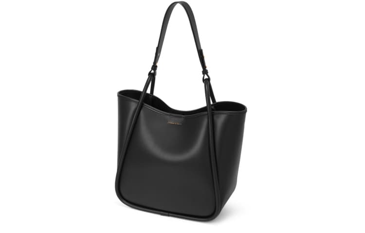 Женская комбинированная сумка CHARLES&KEITH из ткани, большая сумка, сумка для покупок, сумочка, сумка через плечо, разноцветная