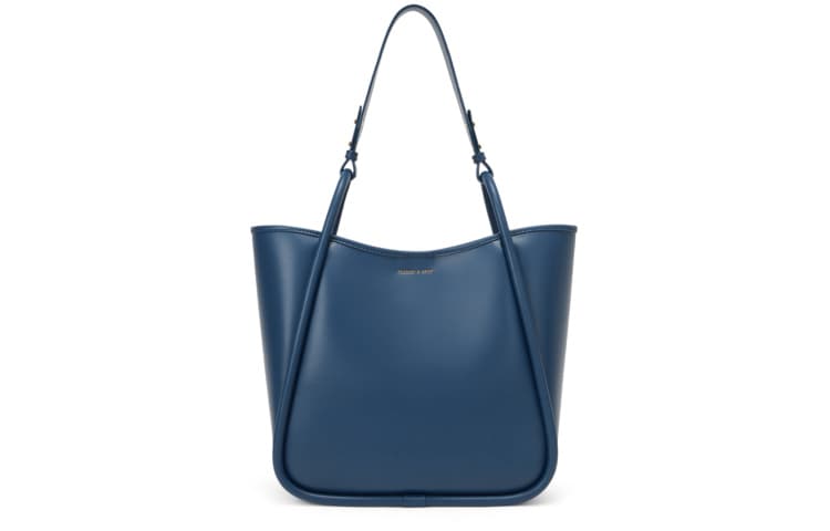 Женская комбинированная сумка CHARLES&KEITH из ткани, большая сумка, сумка для покупок, сумочка, сумка через плечо, разноцветная