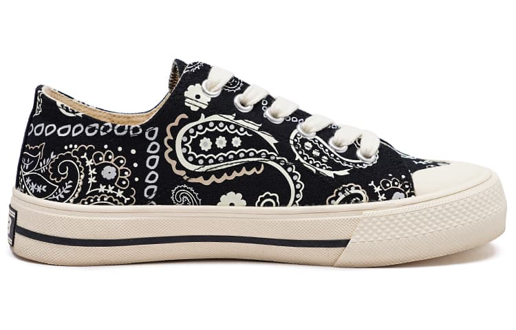 Туфли MLB Playball Canvas, унисекс, низкие, черные/белые