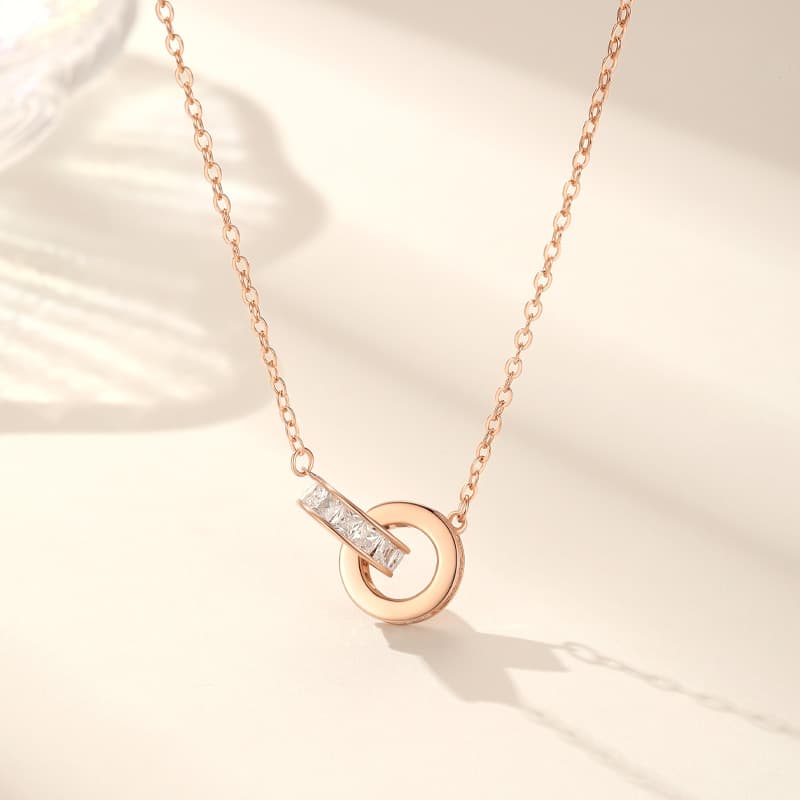 CHOW TAI SENG S925 Серебряные ожерелья женские