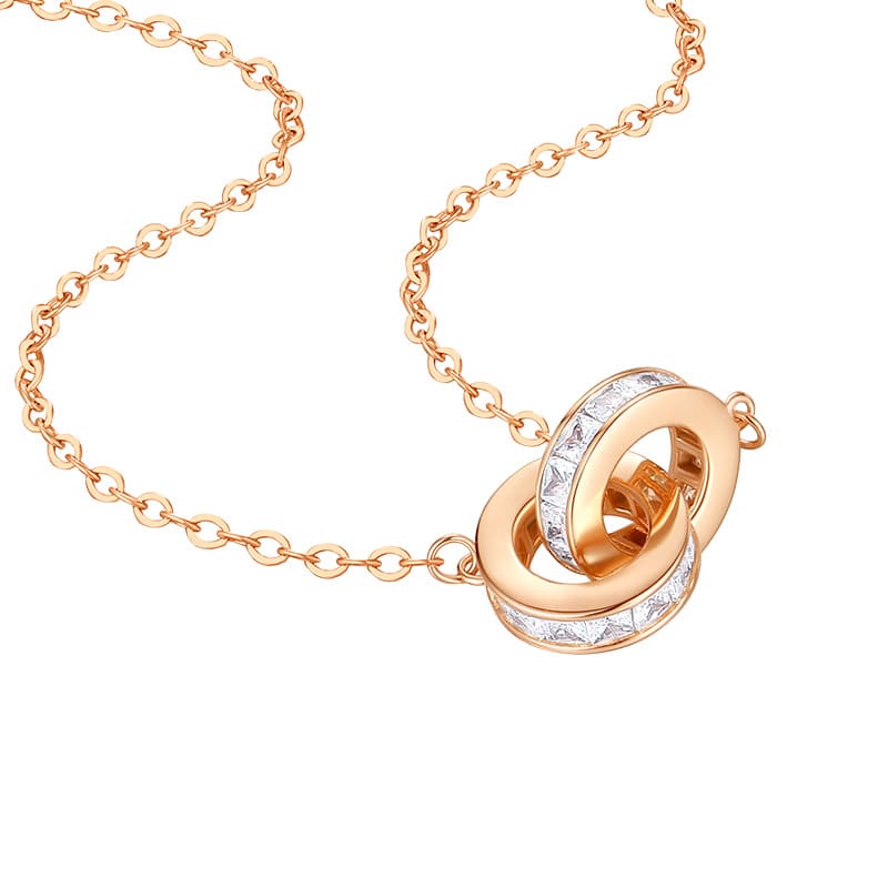 CHOW TAI SENG S925 Серебряные ожерелья женские