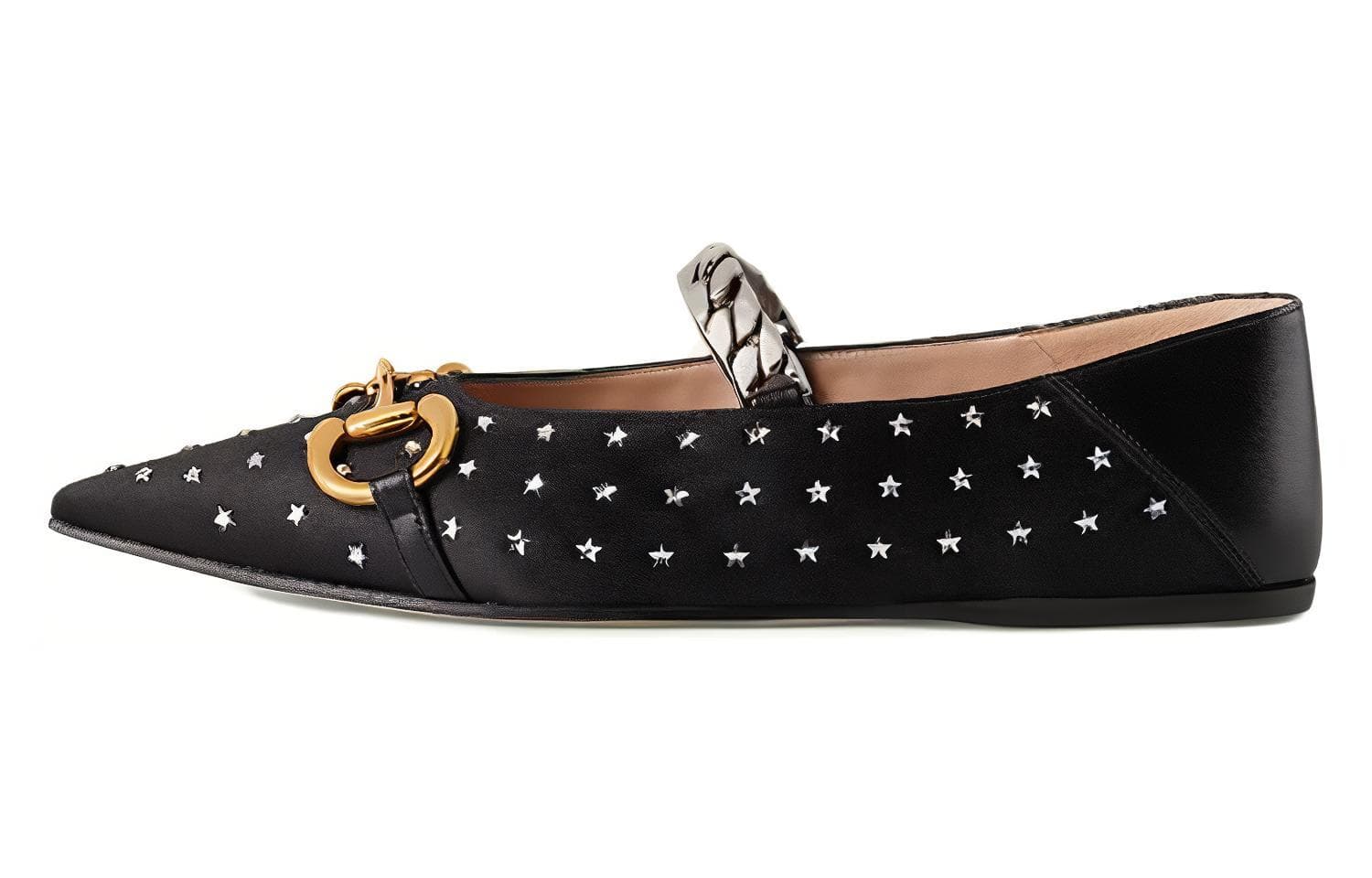 GUCCI Lovelight Series Flat Shoes Women's Black