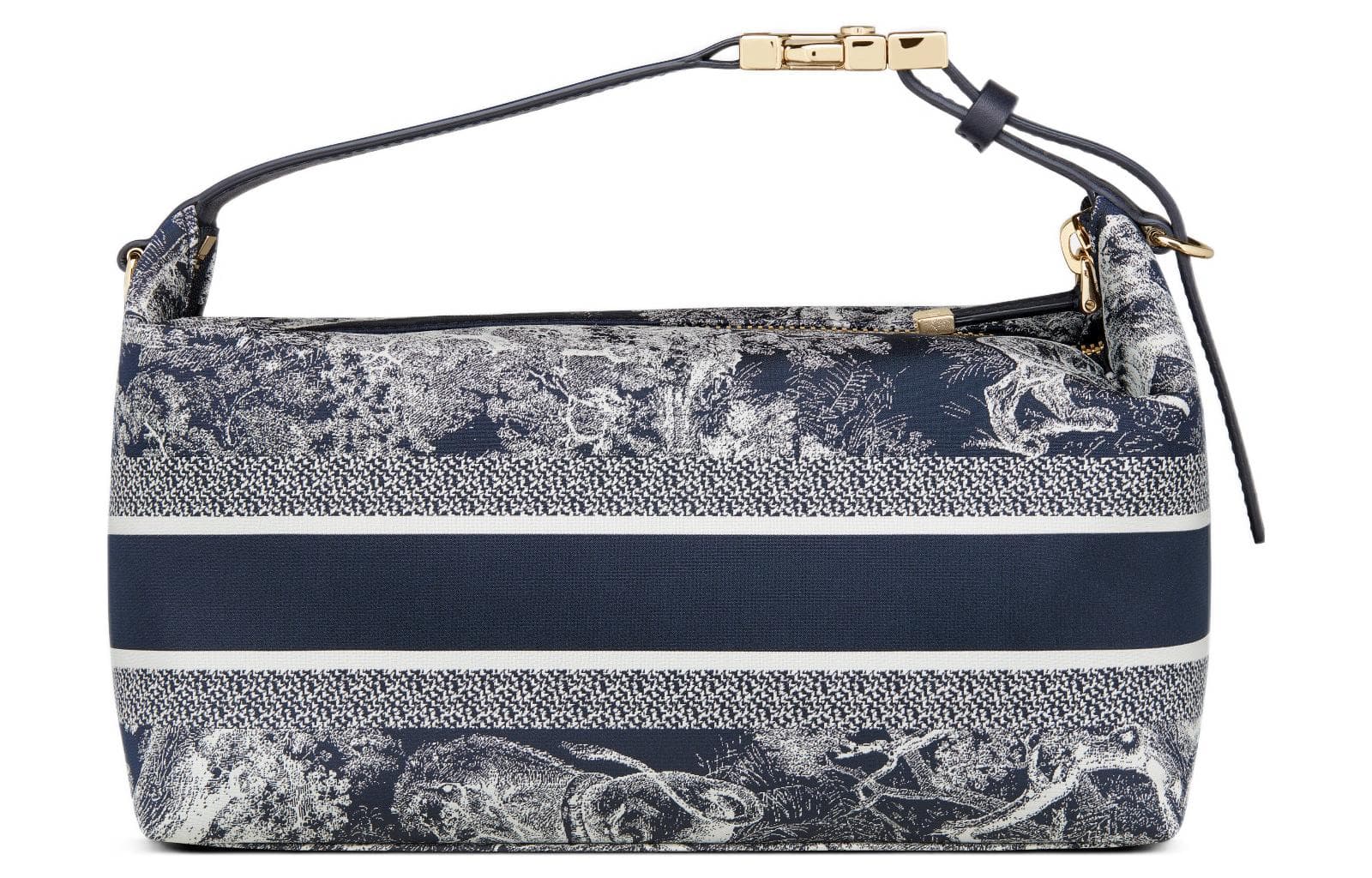 Женский клатч из технической ткани DIOR Travel, синий, среднего размера