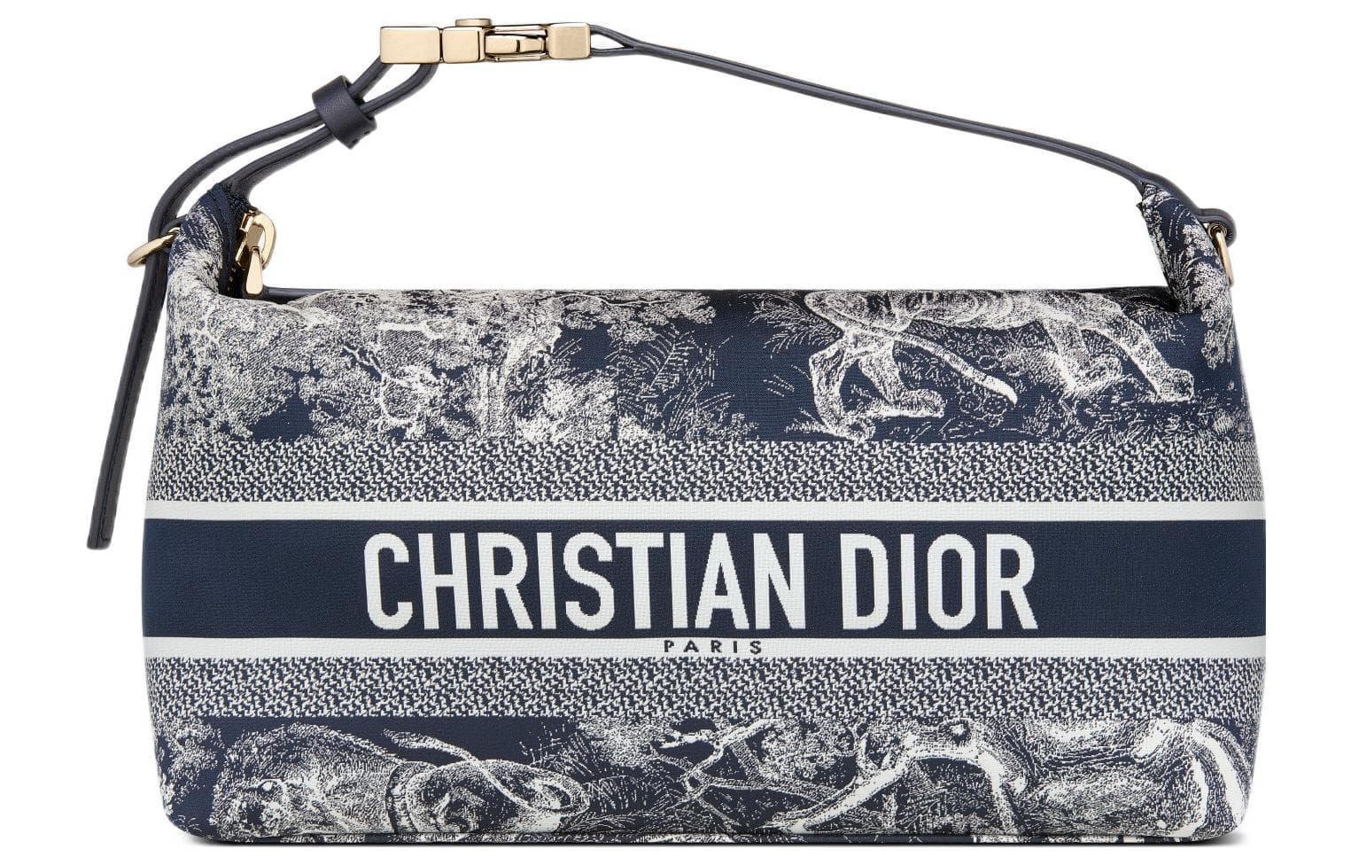 DIOR Travel Technical Fabric Clutch Medium Size Women's Blue