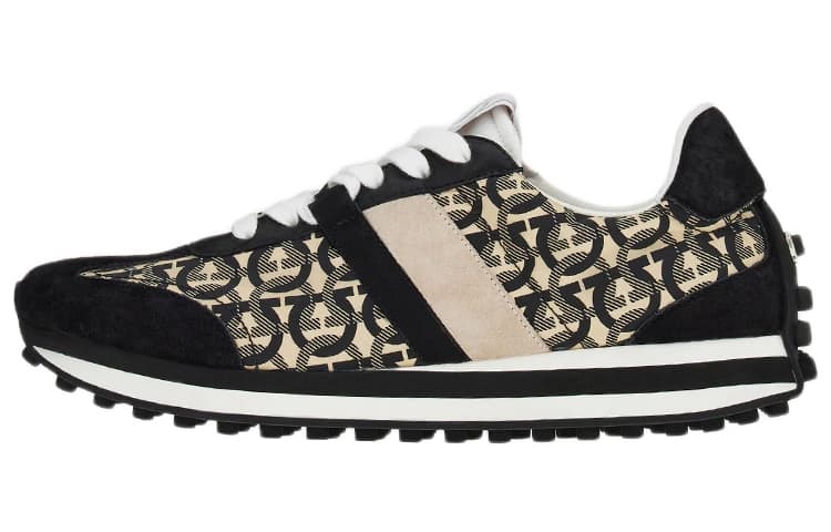 FERRAGAMO Gancini-print Low-top Sneakers