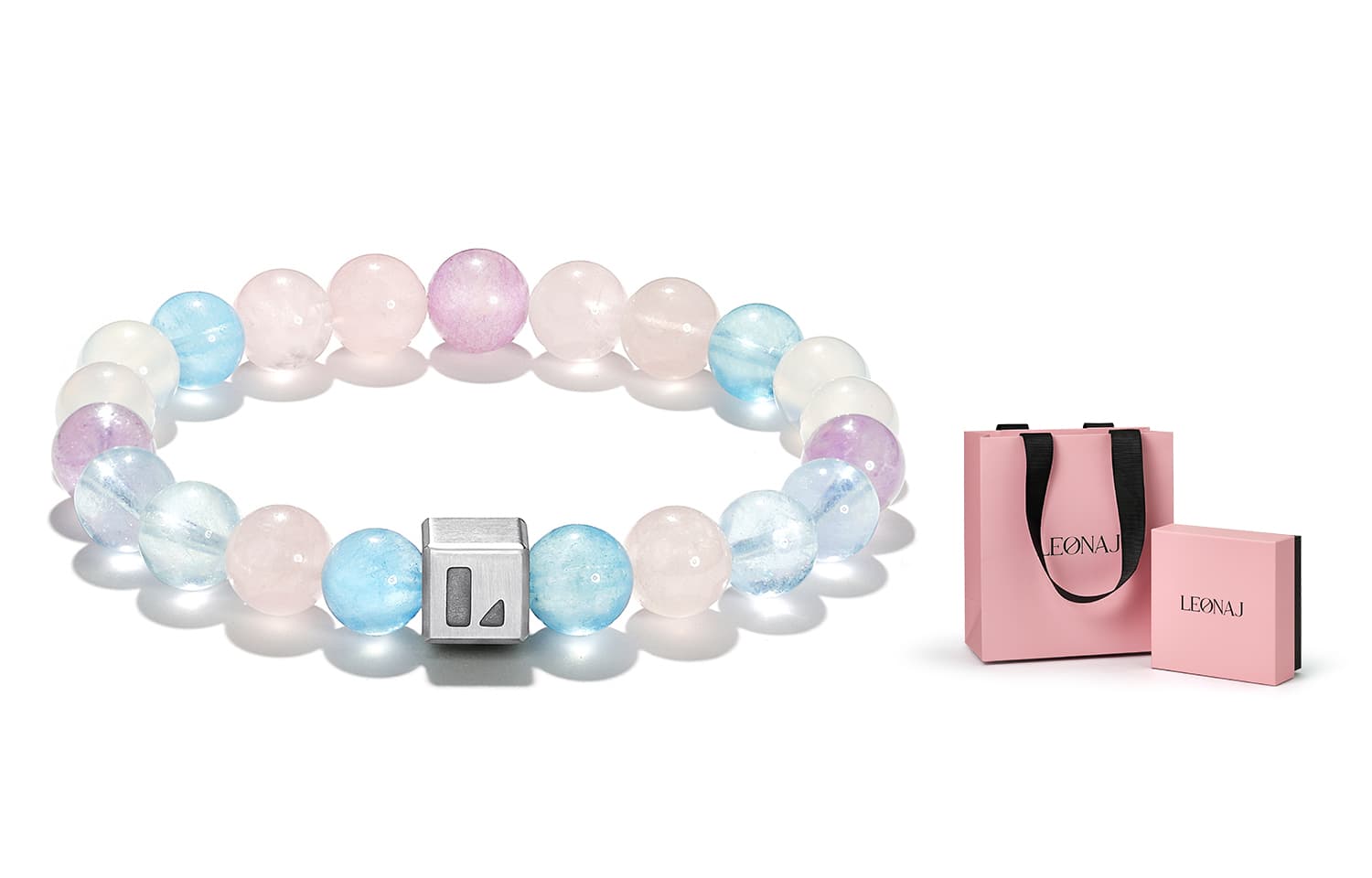 LEONAJ Клубничные кварцевые браслеты унисекс, черный, белый, готический