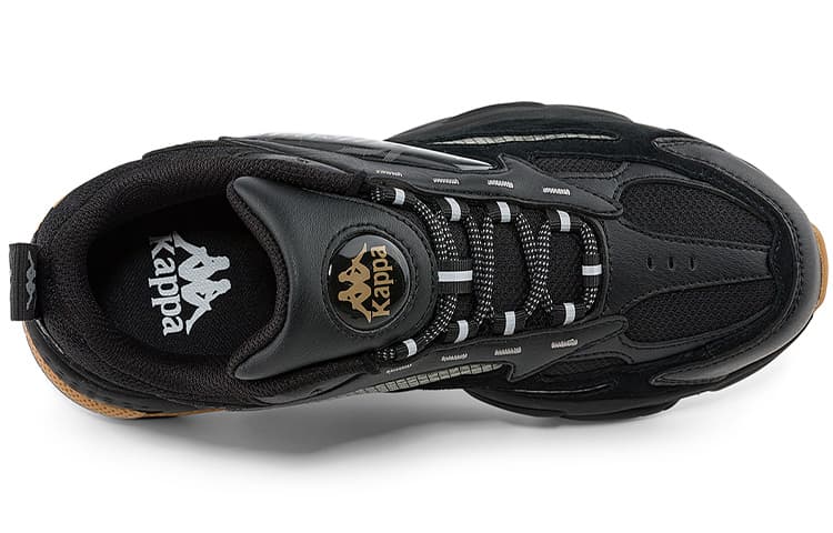 Kappa Shock Absorbers Противоскользящие устойчивые к истиранию низкие массивные кроссовки унисекс черные