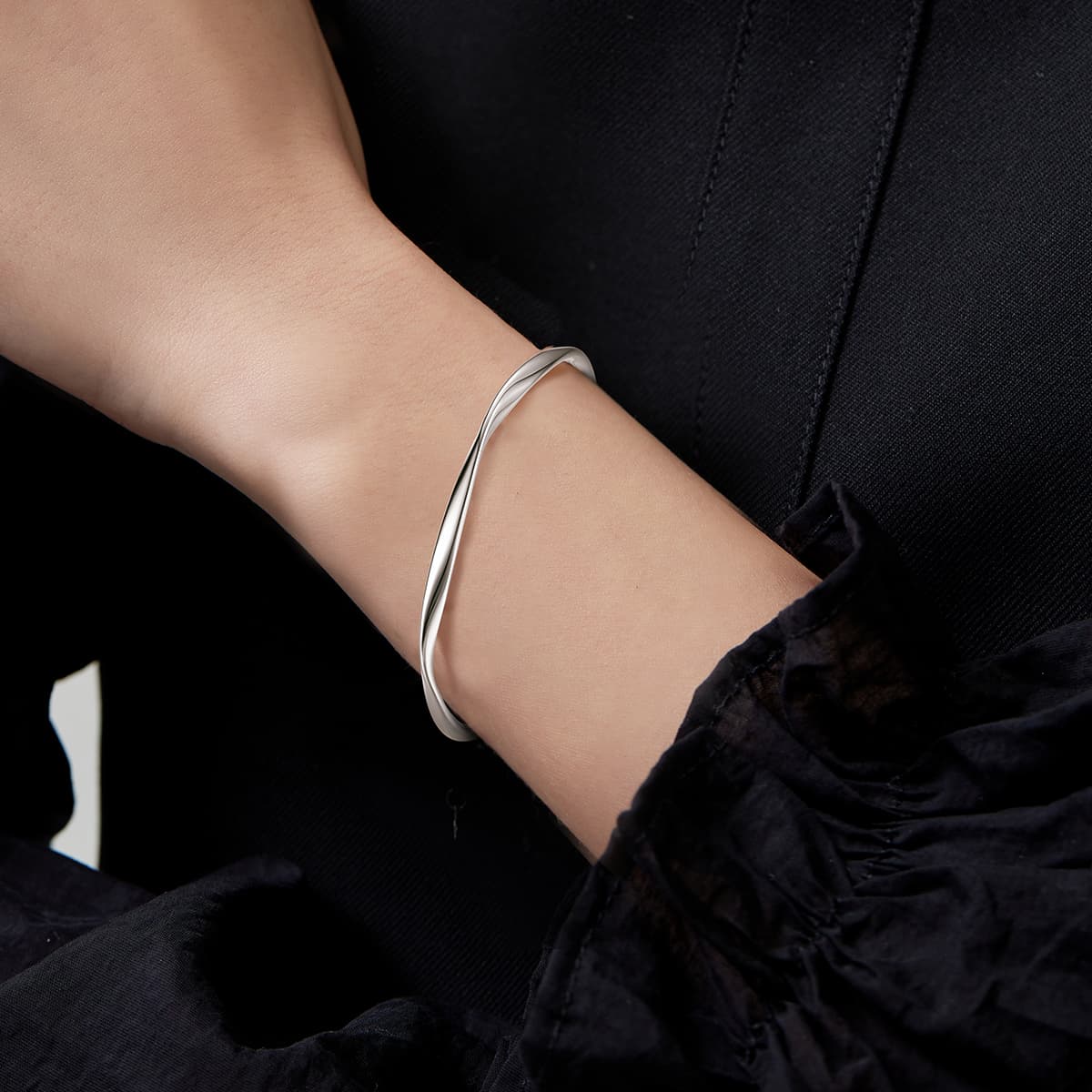 WINY 999 Серебряный браслет из стерлингового серебра Браслеты женские серебряные