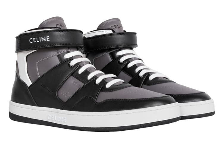 CELINE Высокие стильные туфли для скейтбординга мужские черные серые