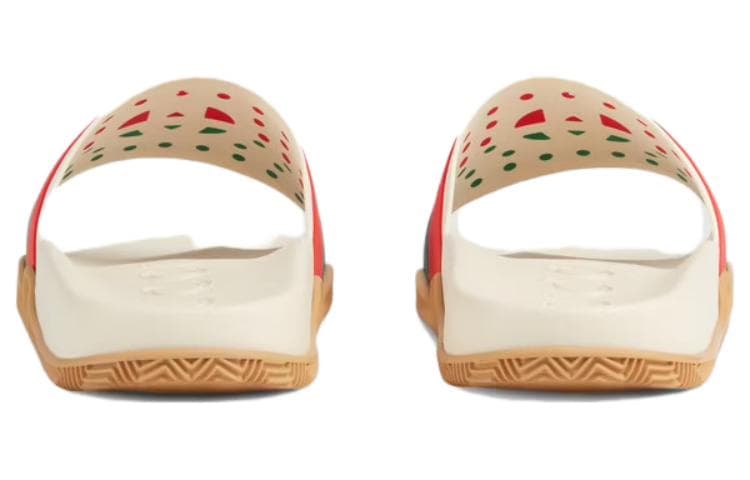 Шлепанцы с веб-полосками GUCCI Interlocking G