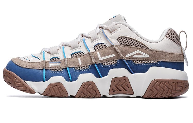 FILA FUSION BUSTER Puffy Shoes Vintage Basketball Shoes Men's Khaki