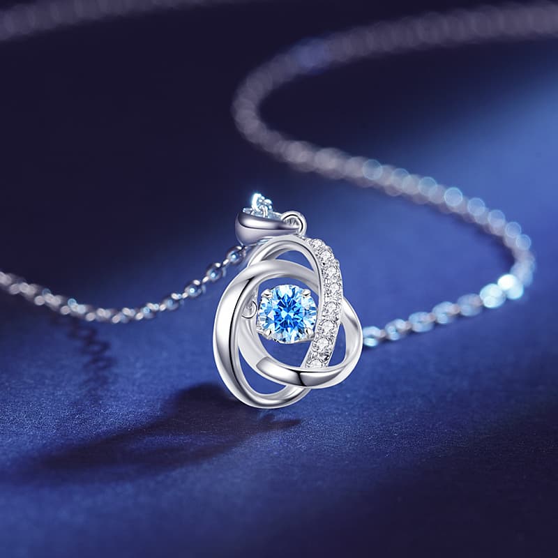 VANA S925 Серебряные ожерелья женские серебристо-белые