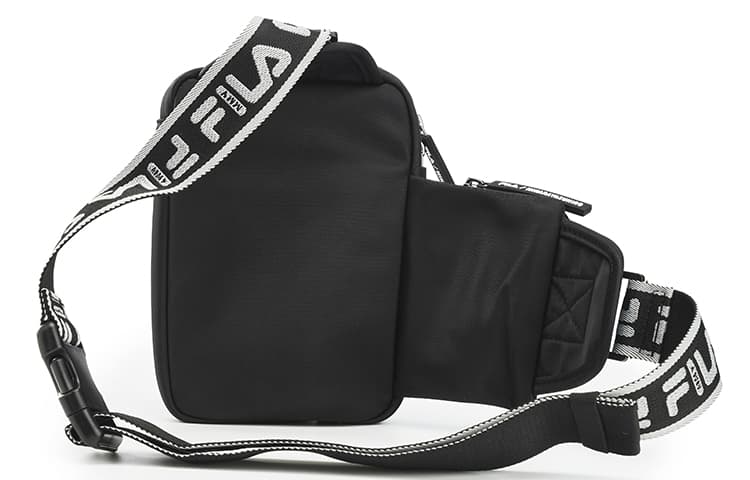 Мужская тканевая сумка FILA, сумка через плечо, сумка через плечо, сумка через плечо, маленькая мужская темно-черная