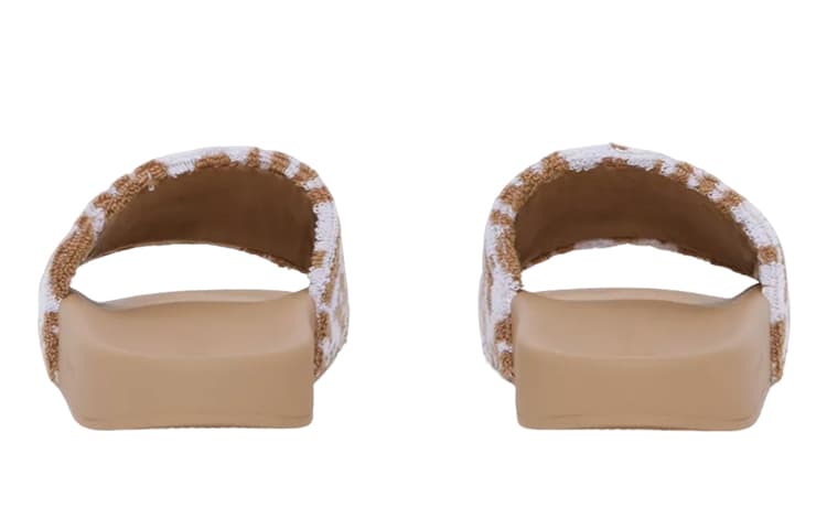 Женские хлопковые шлепанцы с монограммой Burberry