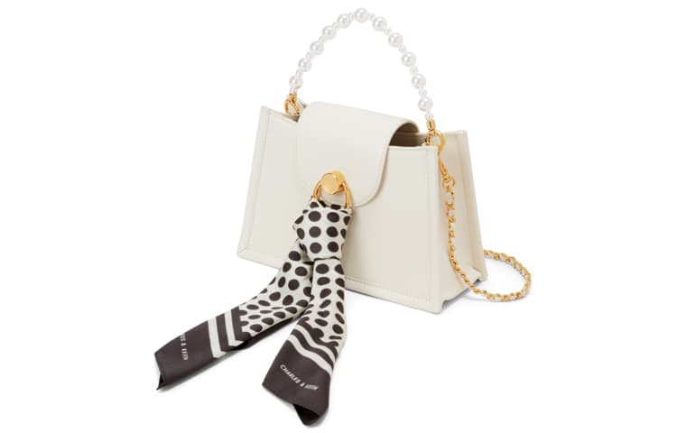 CHARLES&KEITH Сумка на одно плечо из искусственной кожи, труба, женская, разноцветная