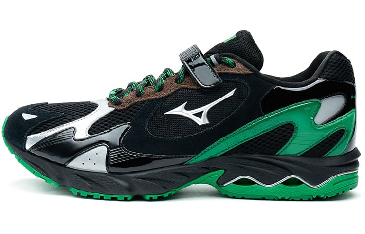 Mizuno X Randomevent Wave Rider 1 'Black Green Silver'