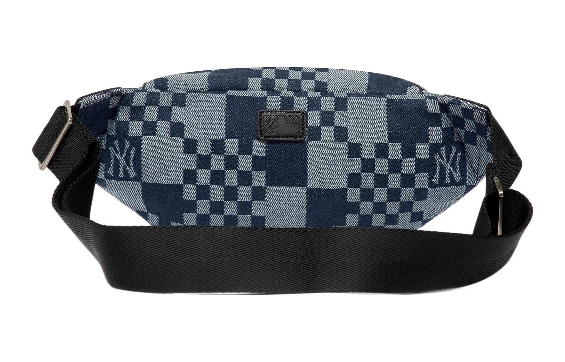 MLB Комбинированная сумка из синтетической кожи Поясная сумка Обычный унисекс Джинсовый Синий