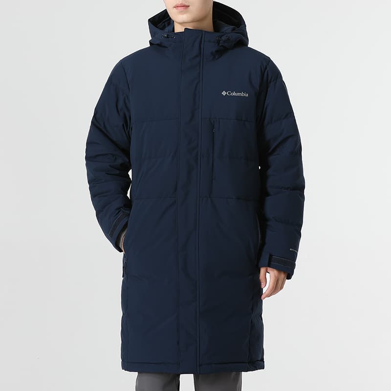 Пуховик Columbia мужской синий