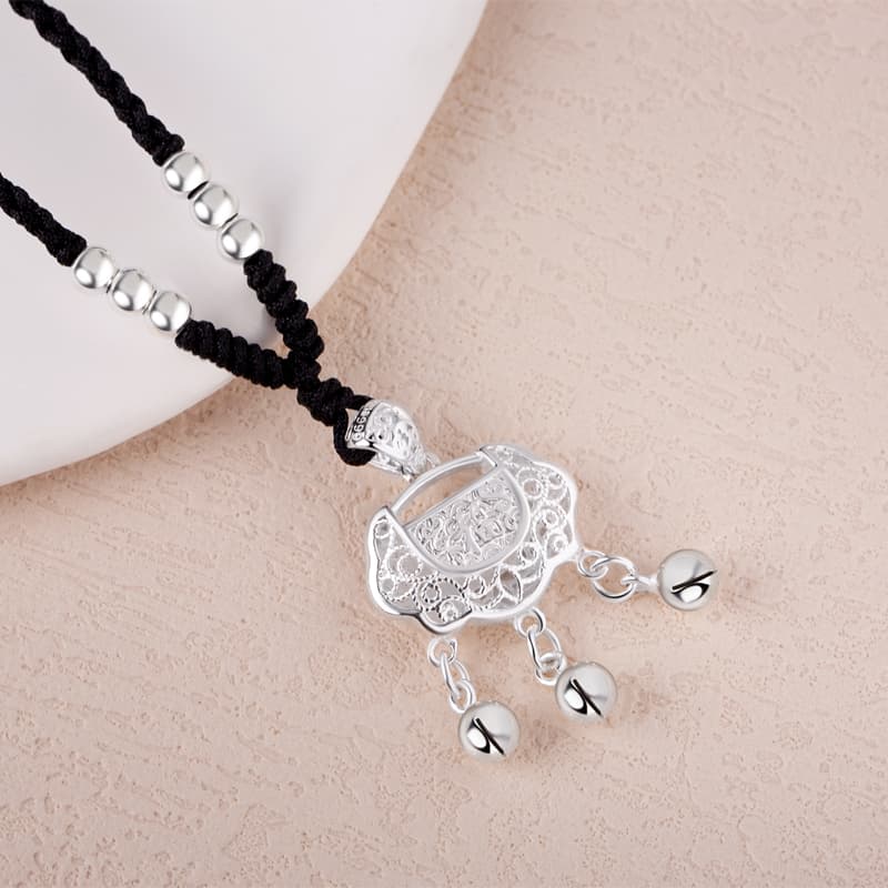 OGDAID S999 Тонкие серебряные ожерелья унисекс