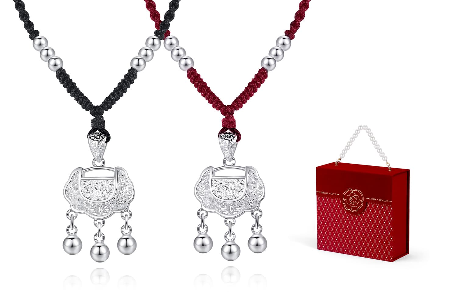 OGDAID S999 Тонкие серебряные ожерелья унисекс