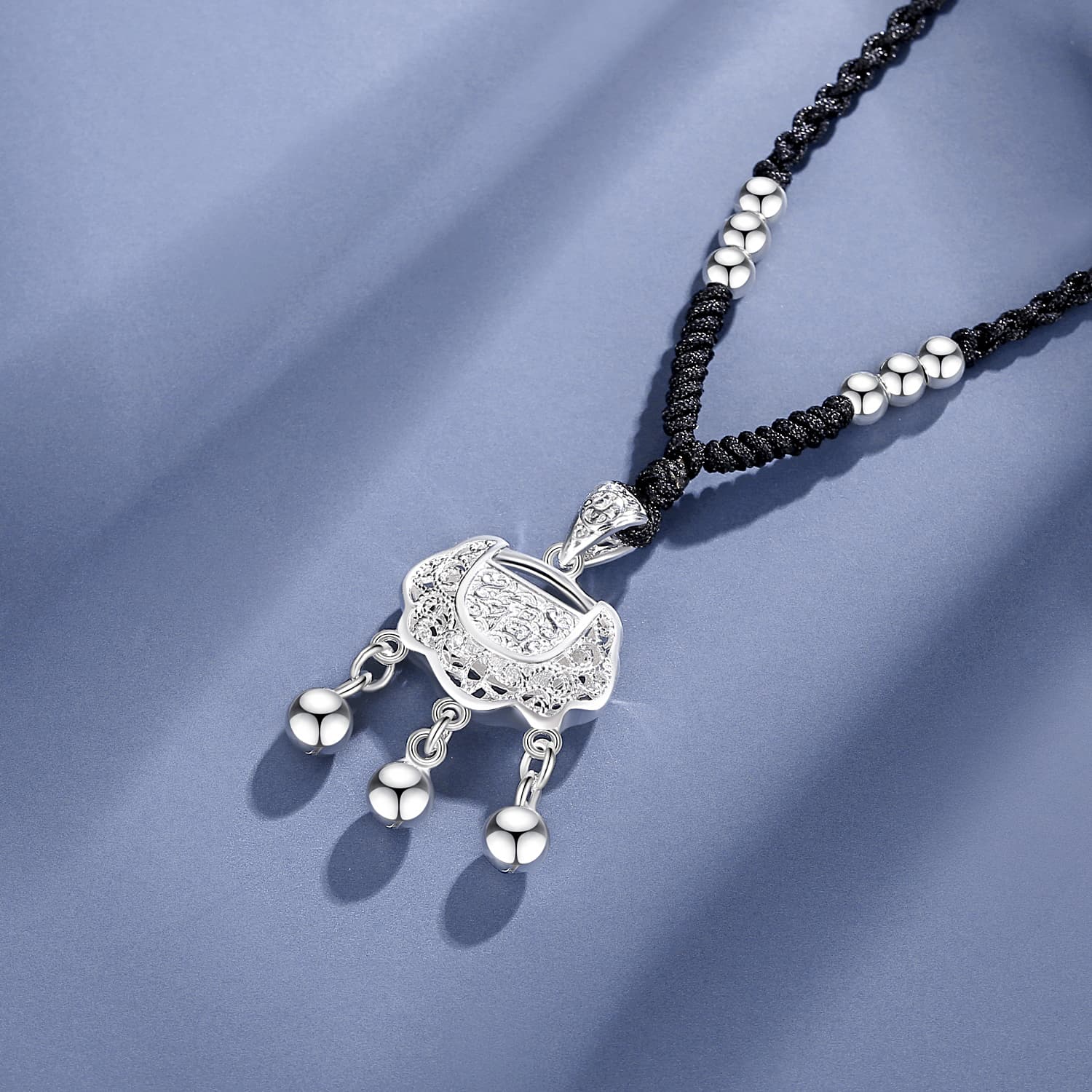 OGDAID S999 Тонкие серебряные ожерелья унисекс