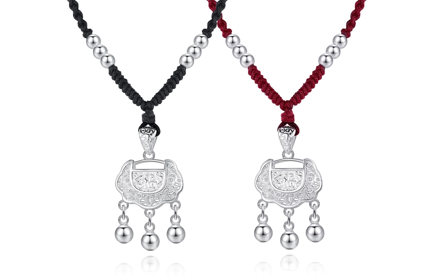 OGDAID S999 Тонкие серебряные ожерелья унисекс