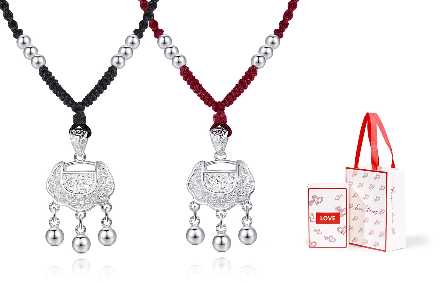 OGDAID S999 Тонкие серебряные ожерелья унисекс