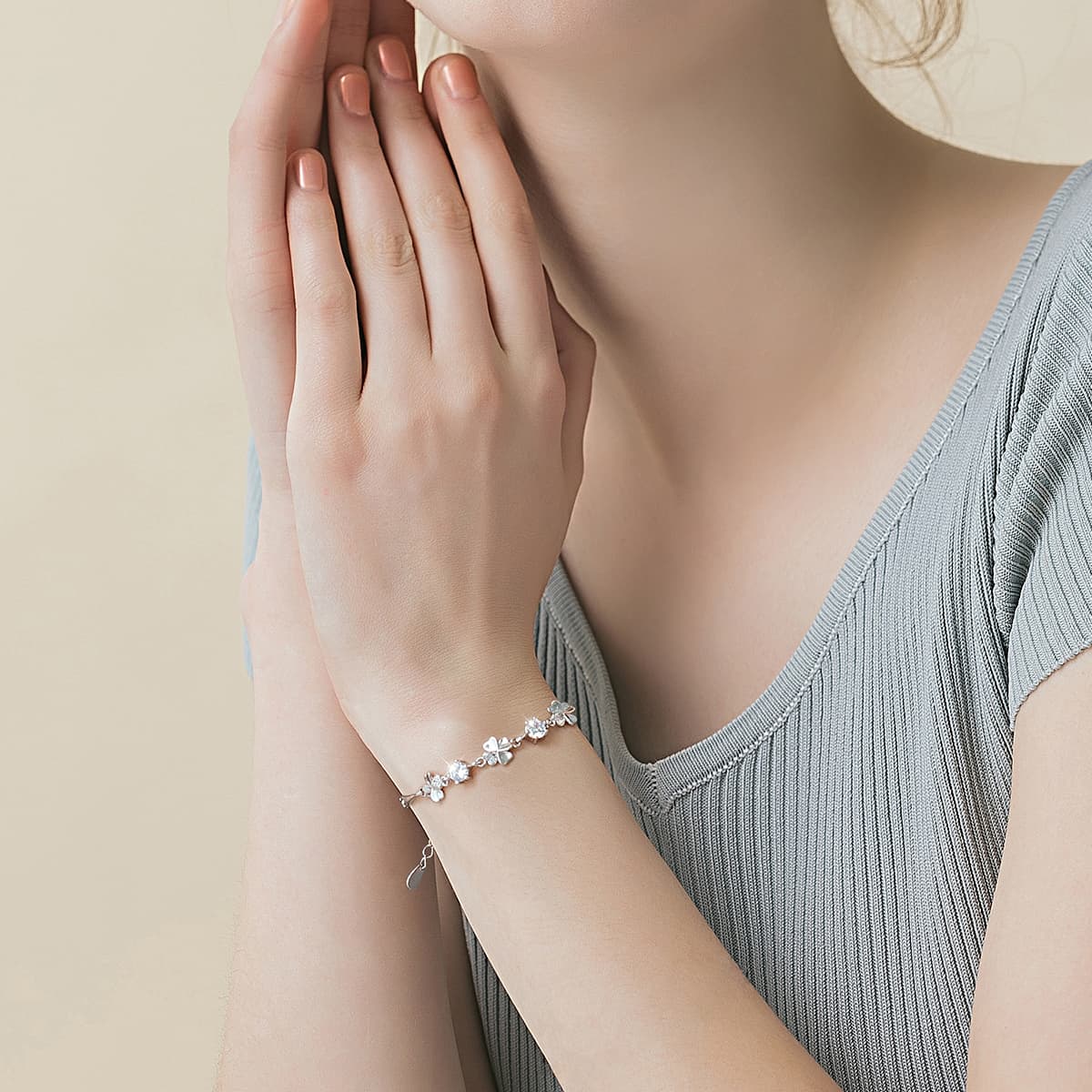 Женский серебряный браслет WINY из стерлингового серебра с сертификатом