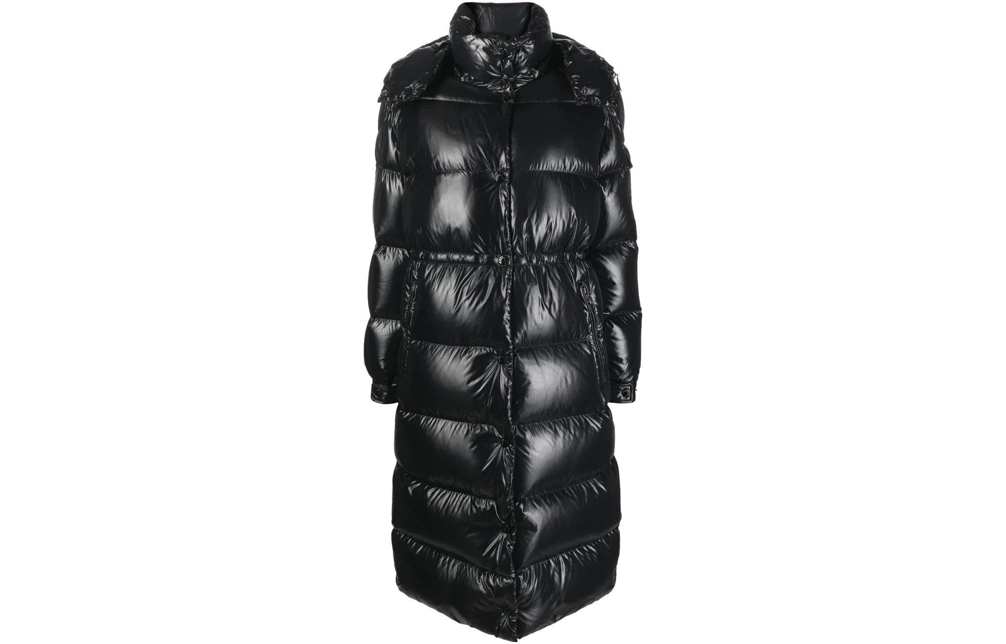Moncler Hooded Long Down Jacket