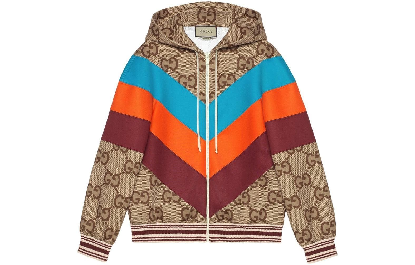GUCCI Gg Logo print Hooded Jacket