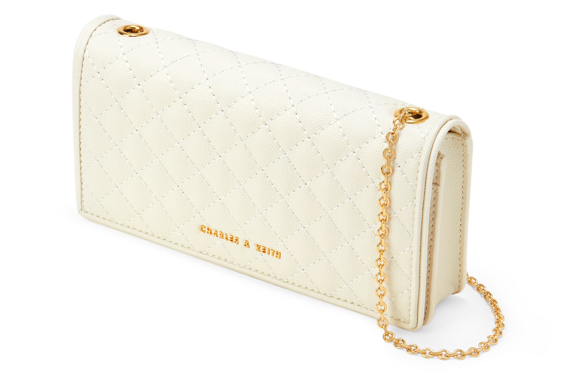 Сумка через плечо CHARLES&KEITH из искусственной кожи, мини-кошелек, женский кремовый молочно-белый/розовый/разноцветный