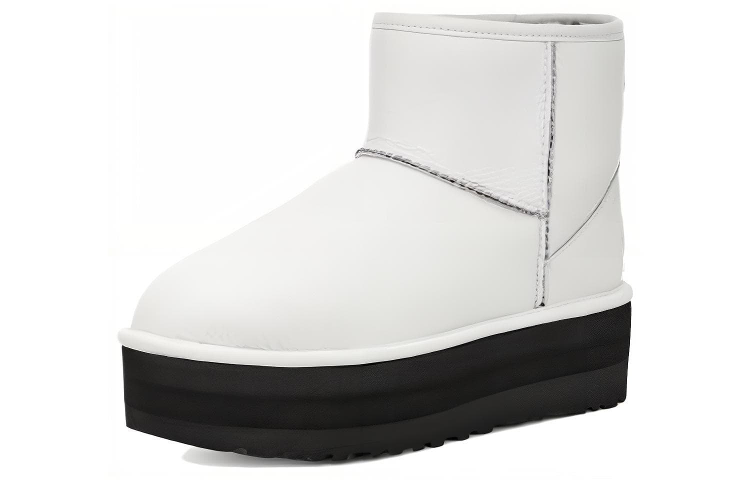Матовые ботинки UGG Classic на мини-платформе, «Ultra Matte White», женские