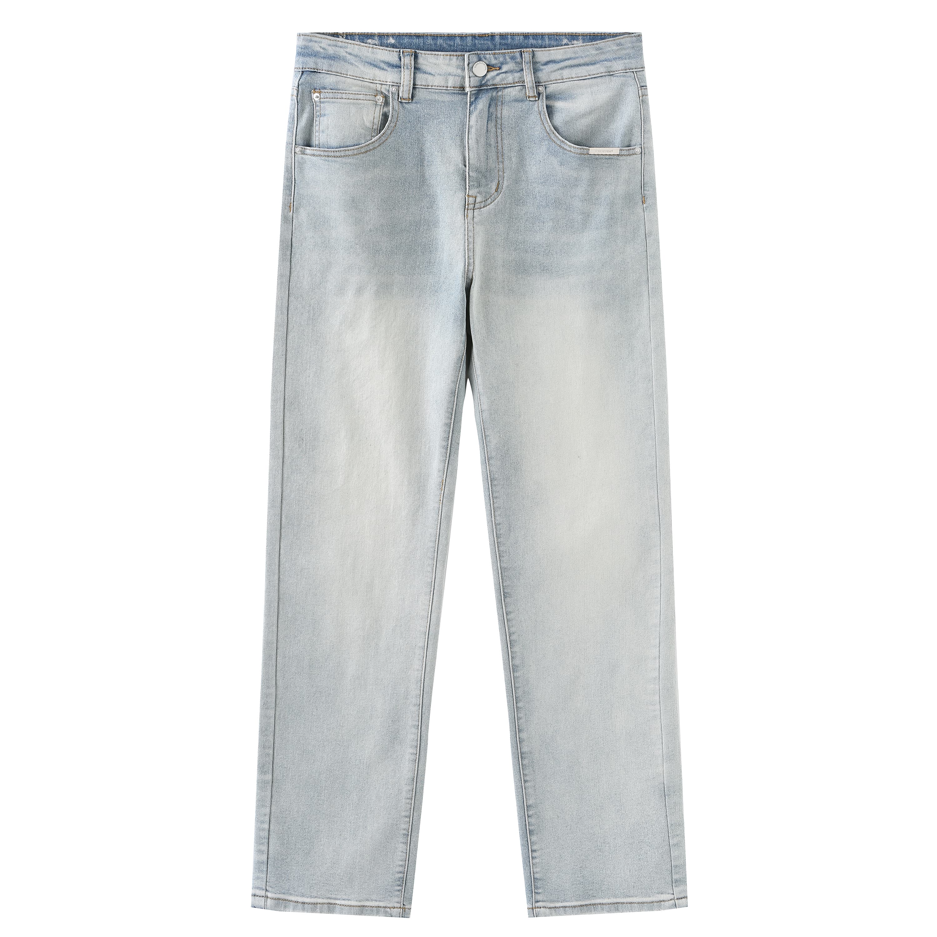 Джинсы UNKNOWTAL унисекс, желтые, грязевые