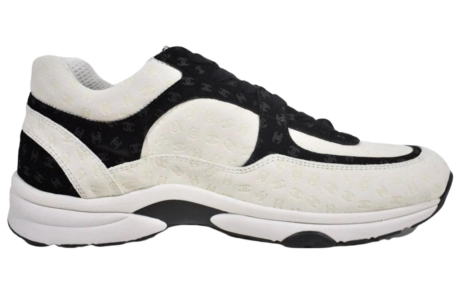 CHANEL Низкие повседневные туфли мужские черные белые