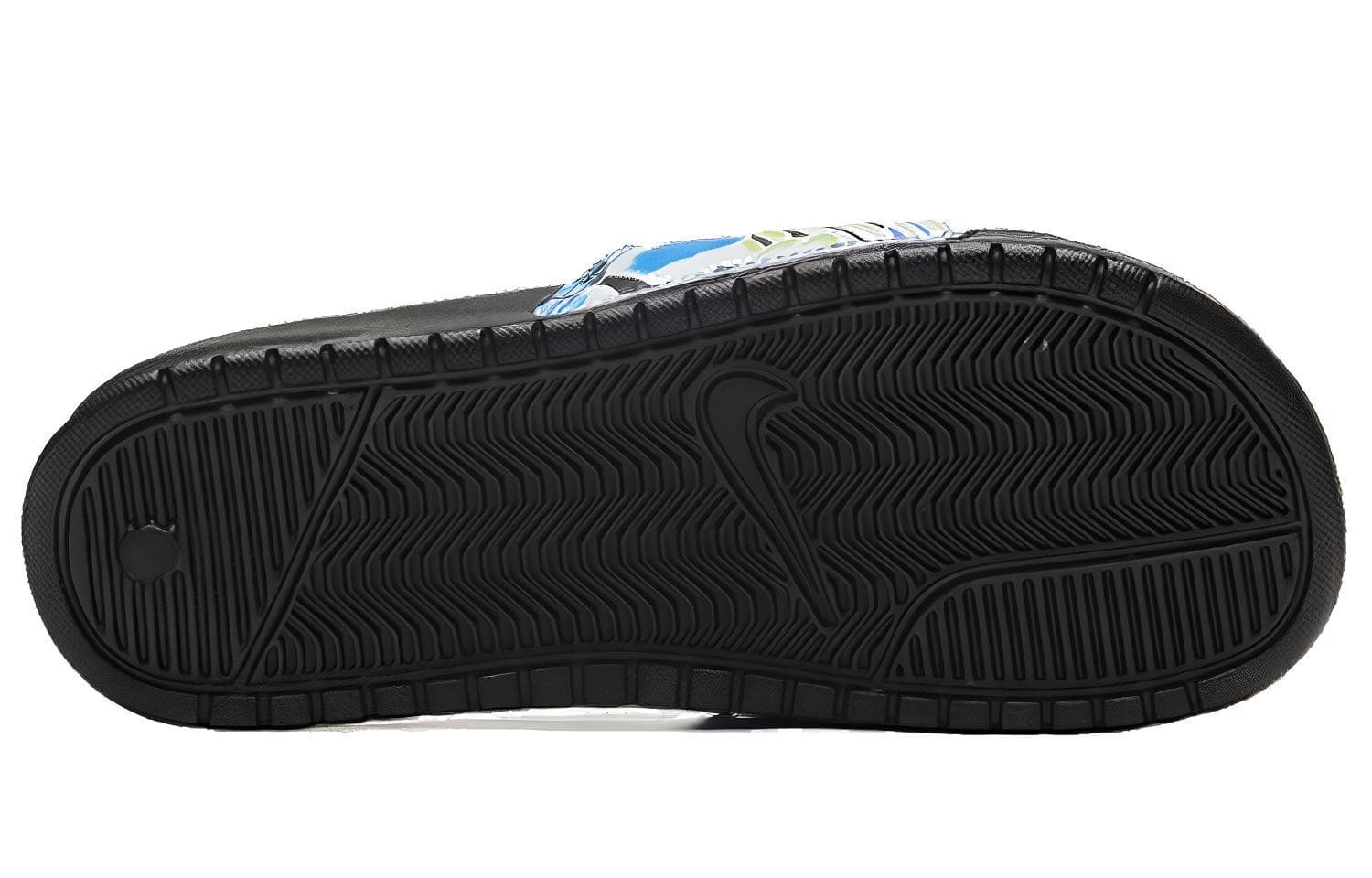 Женские кроссовки с принтом Nike Benassi Jdi черного цвета