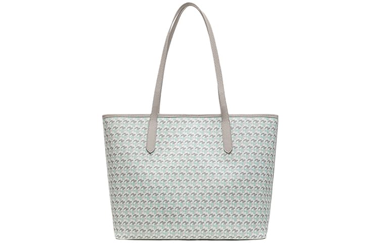 VANESSA HOGAN Комбинированная сумка из коровьей кожи Большая сумка Сумка для покупок Сумка на плечо Обычная женская Серая