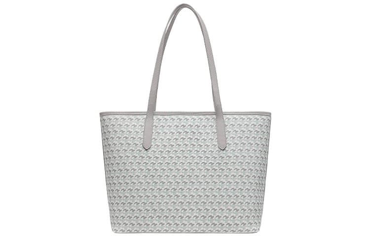 VANESSA HOGAN Комбинированная сумка из коровьей кожи Большая сумка Сумка для покупок Сумка на плечо Обычная женская Серая