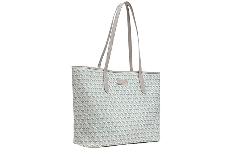 VANESSA HOGAN Комбинированная сумка из коровьей кожи Большая сумка Сумка для покупок Сумка на плечо Обычная женская Серая