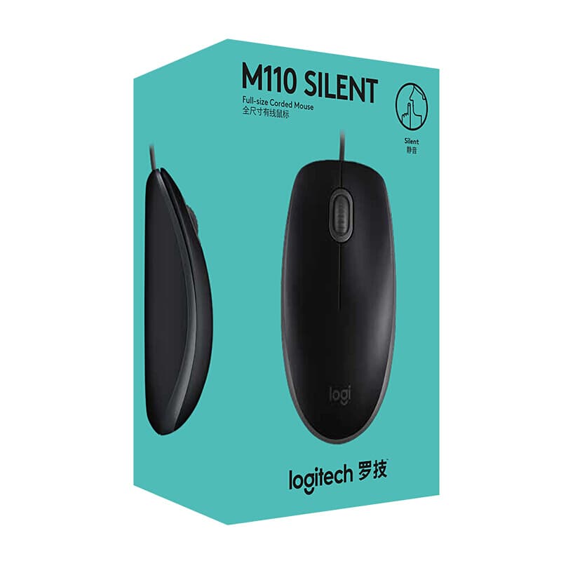 Проводная офисная мышь Logitech M110