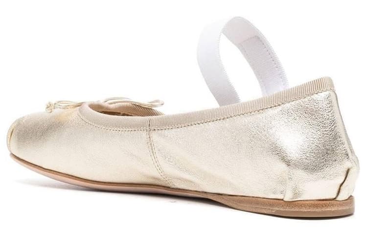 MIU MIU Mordore Повседневная обувь женская золотистая