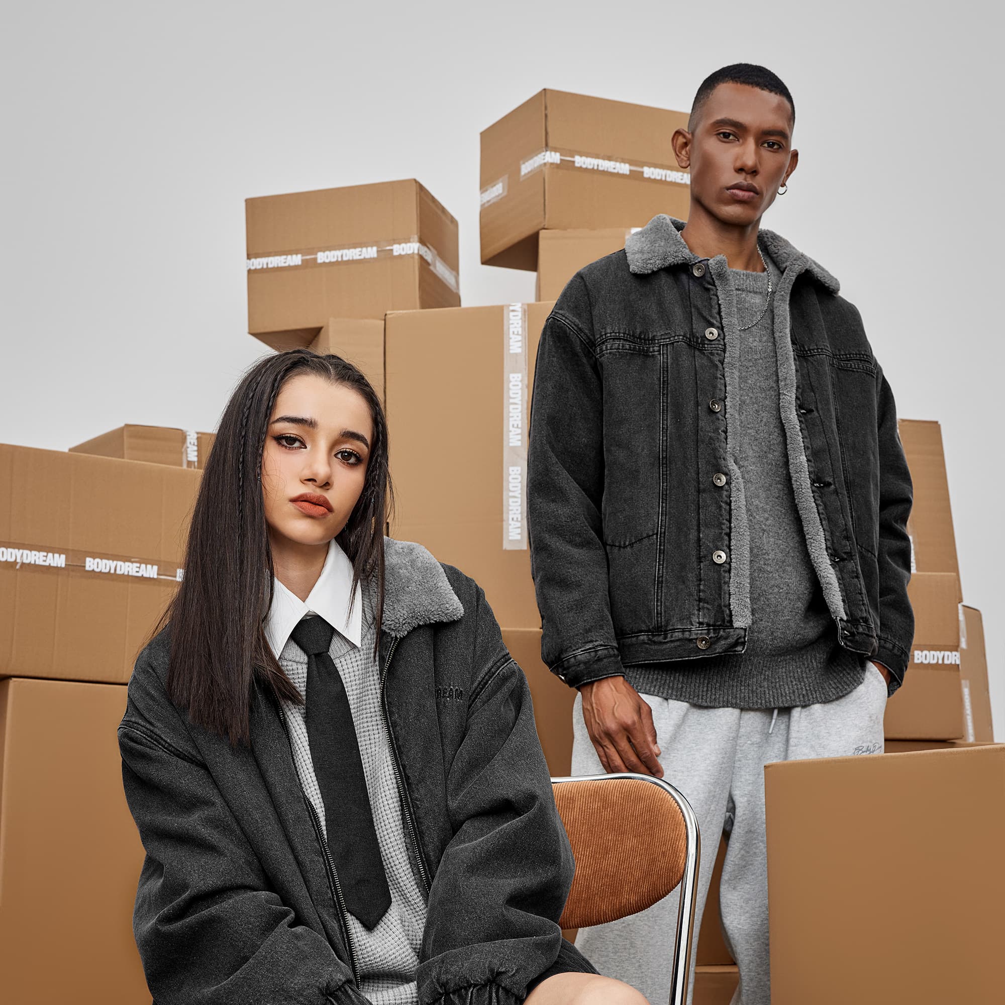 Куртка Bodydream Зимняя Унисекс Темно-Серая